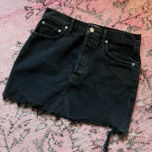 Agolde black mini skirt 27